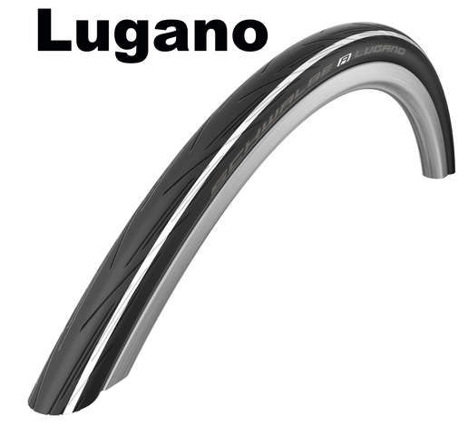 Schwalbe Lugano II al s/w -stripes 25-6