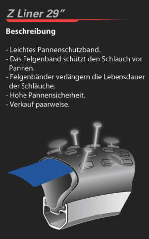 Z-Liner Pannenschutzband MTB