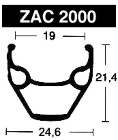 Rigida ZAC 2000 schwarz 32 Loch