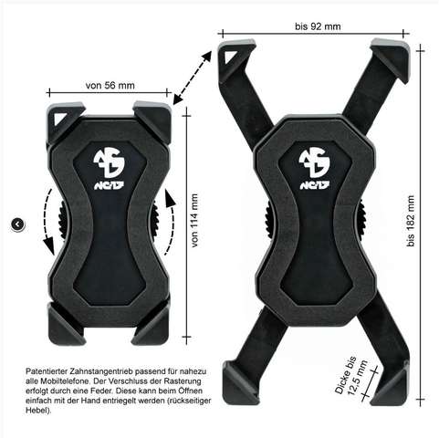 NC 17 Universal mobile phone holder