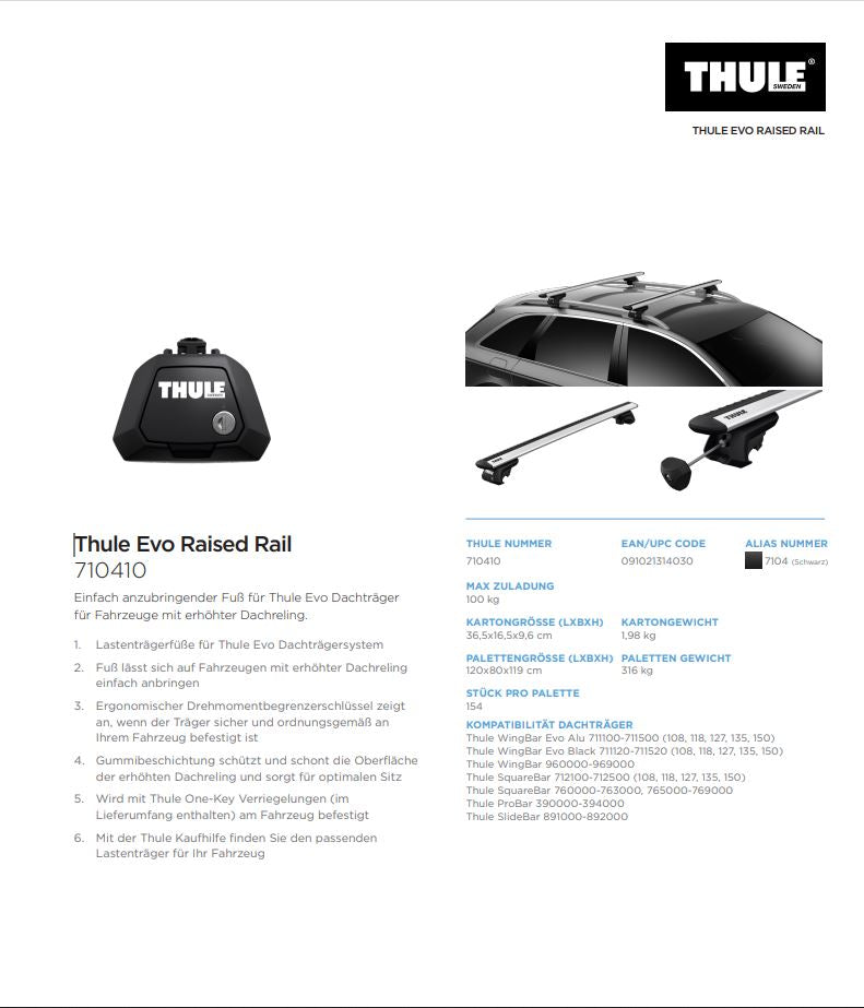 Thule Evo Raized Rail